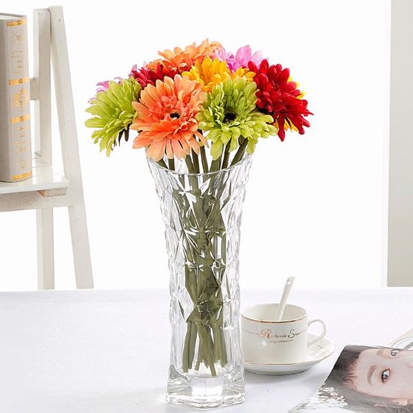 

10pcs/lot artificial gerbera silk flower european style home table decoration bouquets simulation wedding bouquet