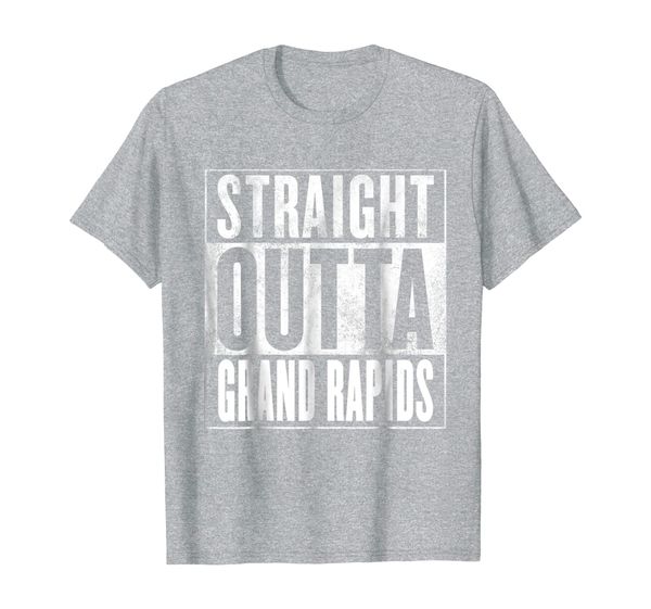 

grand rapids shirt - straight outta grand rapids t-shirt, White;black