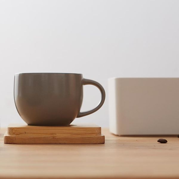 

mugs zen's bamboo coffee with gift box dustproof cup seat ceramic christmas