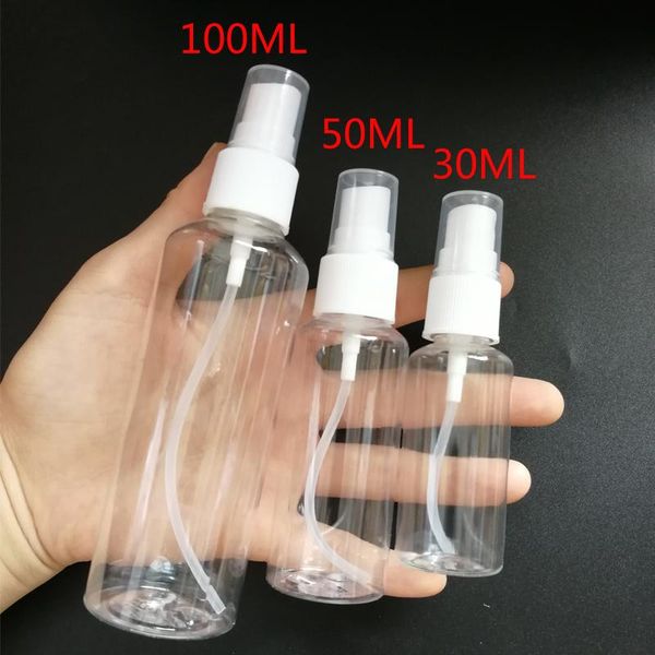 

storage bottles & jars plastic clear spray bottle perfume atomizer cleaning hand water garden empty trigger 30/50/100ml