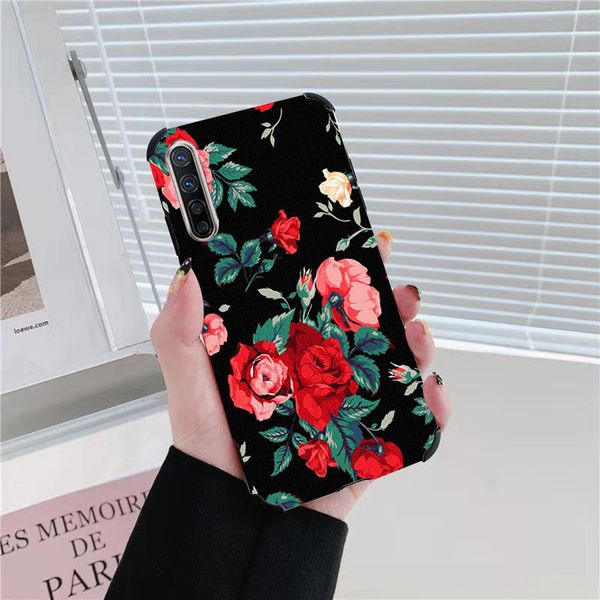 

oil painting cases rose flower phone case cover for iphone 6 6s 7 8 plus x xr xs 11 12 13 pro max casing heavy fall shockproof protector ori