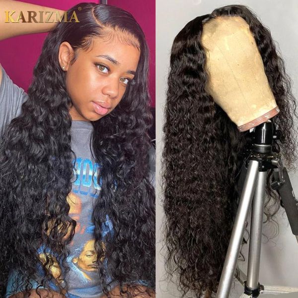 

lace wigs 180% malaysian curly human hair with baby pre-plucked 13x6 front wig 13x4 kinky, Black;brown