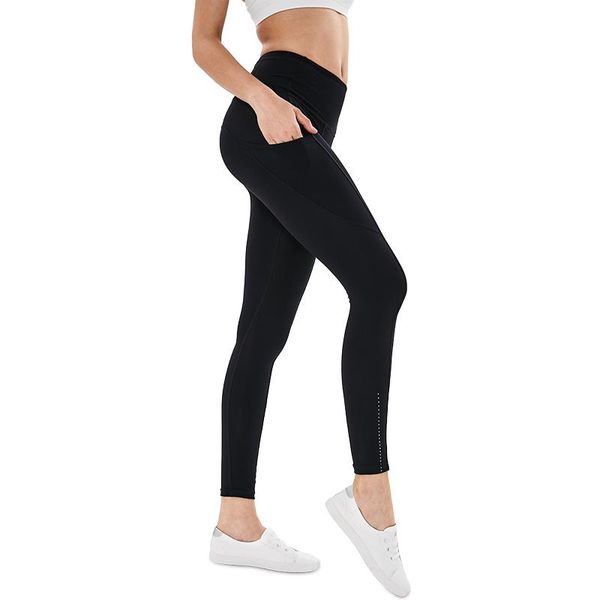 

yoga outfits being vigor women tights sports gym leggings with pockets lady sweat wicking pants pantalones de mujer, White;red