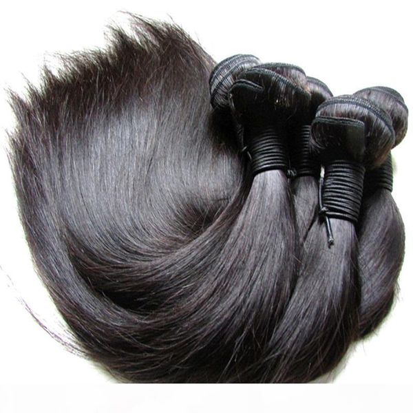 

original cuticle aligned brazilian virgin hair extension 5 bundles 500g unprocessed human hair bundle weave natural color cut from one donor, Black
