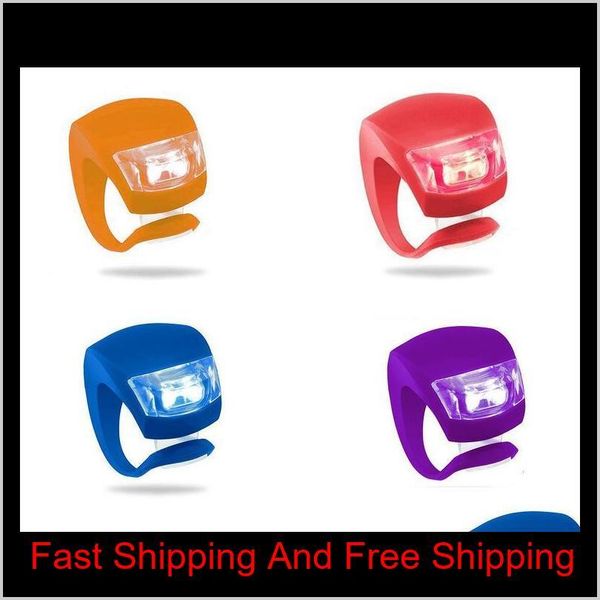 

sile bicycle cycling head light front rear wheel led flash bicycle light lamp include the battery wireless bik qylasp pingtoy