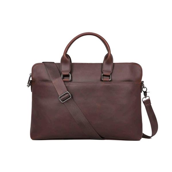 

brand leather pu briefcase for men business satchels bags male shoulder messenger bag vintage fashion lapoffice tote handbag
