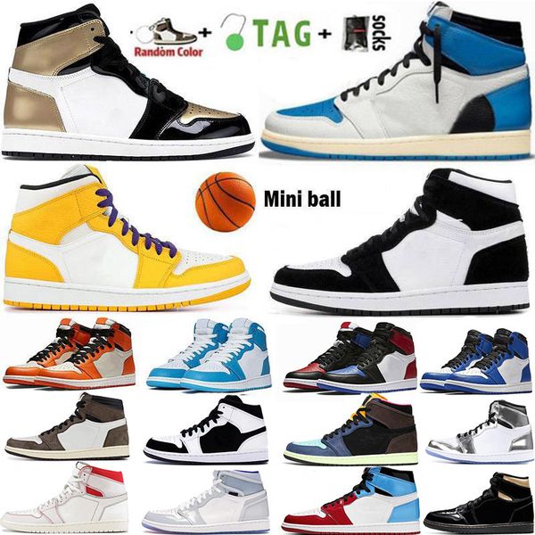 

jumpman 1 1s mens basketball shoes obsidian unc university blue hyper royal twist silver toe dark mocha chicago sneakers trainers without