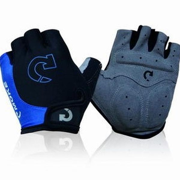 

cycling gloves 1pair half finger anti-slip anti-sweat gel bicycle riding anti mtb road mountain bike sports, Black