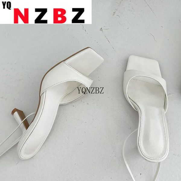 

sandals yqnzbz 2021 women sandal shoes fashion brand ankle strap rome thin low heel slippers ladies elegant slides, Black