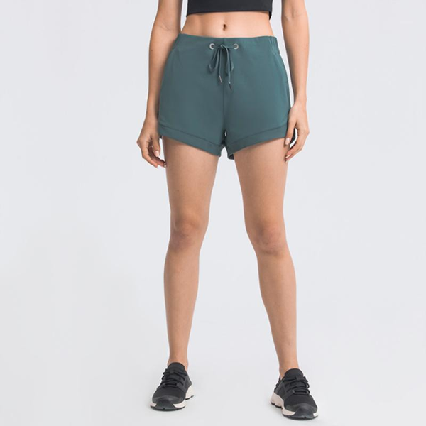 

summer sports yoga shorts women's solid color casual training quick-dry breathable fitness gym outfit
