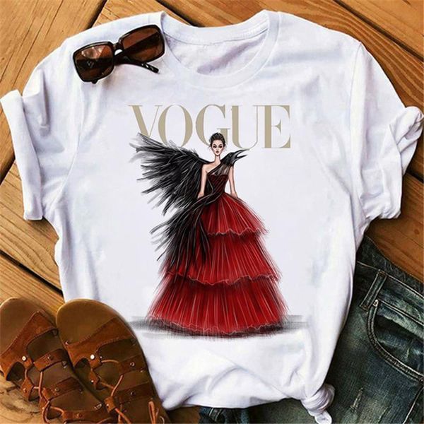 

new fahsion women tshirts summer short sleeve casual white t-shirts aesthetics vogue tee streetwear camisetas mujer