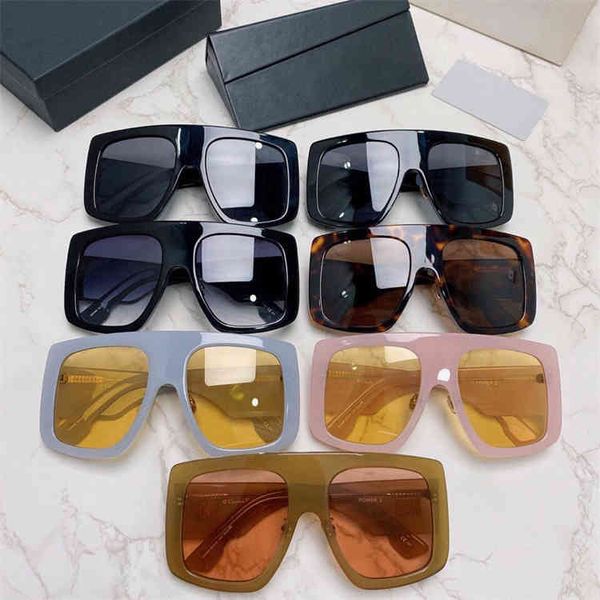 

2022 factory wholesale family personalized large box sunglasses and the same fashion, White;black