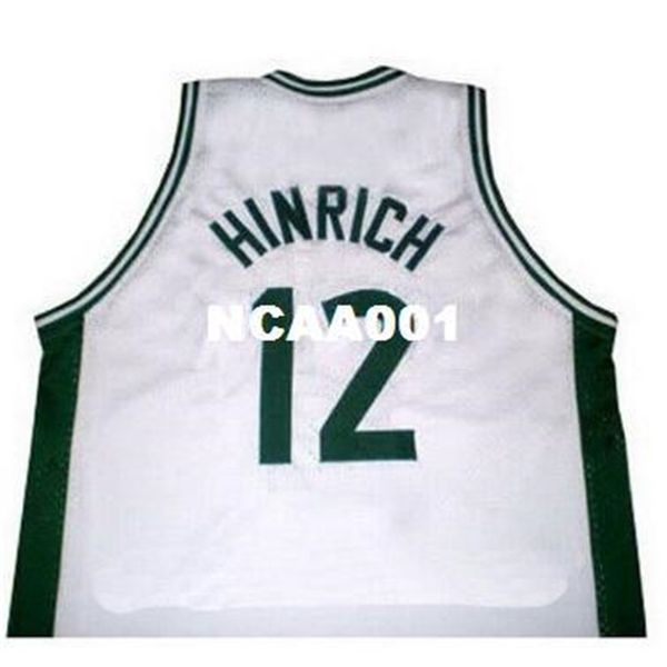 

vintage 21ss #12 kirk hinrich high jersey white green college jersey custom any number ,name and size s-xxxl, Black
