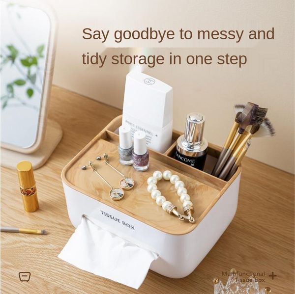 

tissue boxes & napkins box home living room coffee table restaurant creative cute multifunctional remote control storage