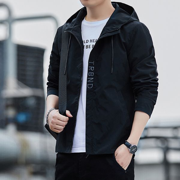 

2021 spring and autumn winter new fashion brand coat trend slim fitting clothes men's jacket, Black;brown