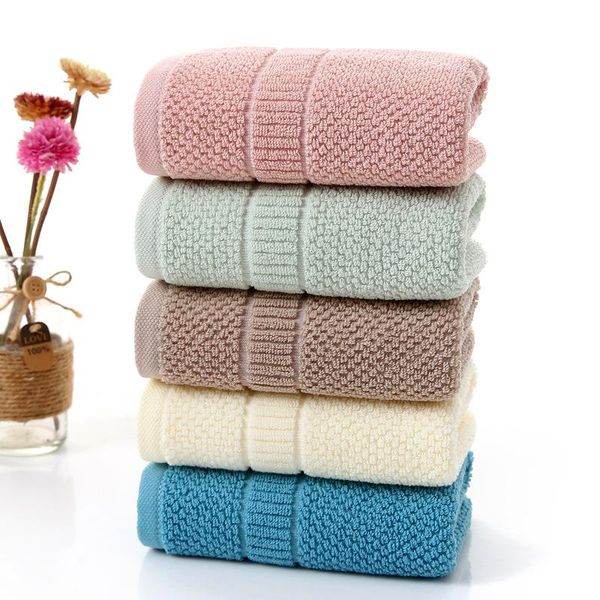 

towel t203a promotion solid color wedding birthday gift dusty pink blue green cream brown soft cotton hand face