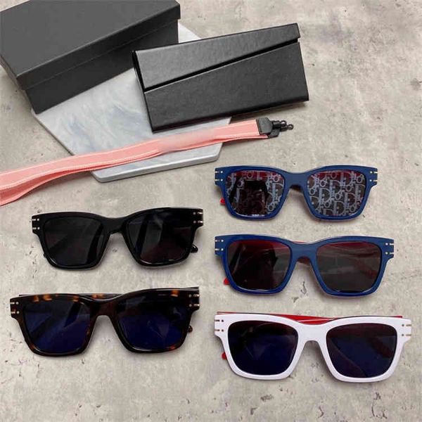 

75% off high version 2022 new d family personalized square sunglasses same fashion sunglasses signature s3u trend, White;black