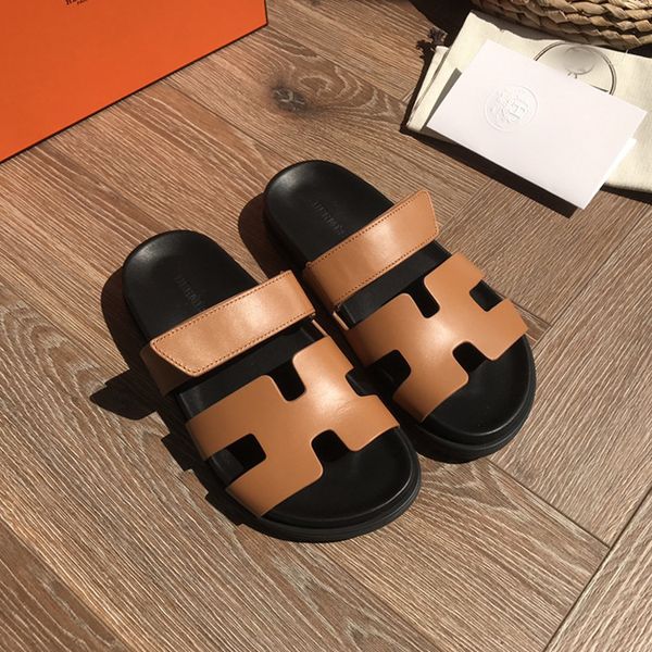 

slipper [dongguan] 21 spring and summer new leather simple fashion sandalszly, Black