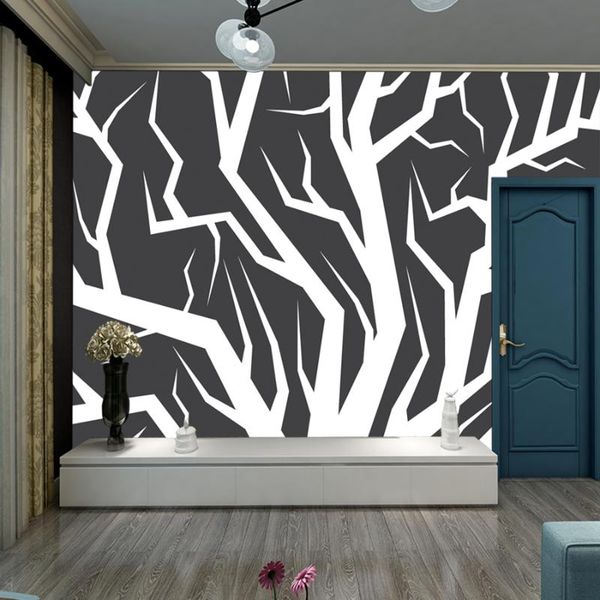 

black white tree nature p custom 3 d murals rolls removable wallpaper for living room pvc contact furniture background