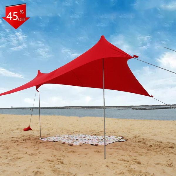 

tents and shelters beach sunshade tent uv protection portable shelter tarp outdoor shade for beach, camping trips with sandbag accessory