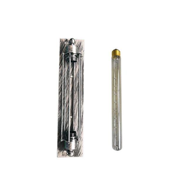 

sliver lamb with tungsten bulb vintage edison e27 industrial wall lamp indoor retro