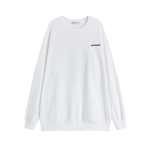 

2021 autumn and winter new smiling face loose harajuku style round neck pullover hoodie all-match long-sleeved sweatshirt women 9f34, Black
