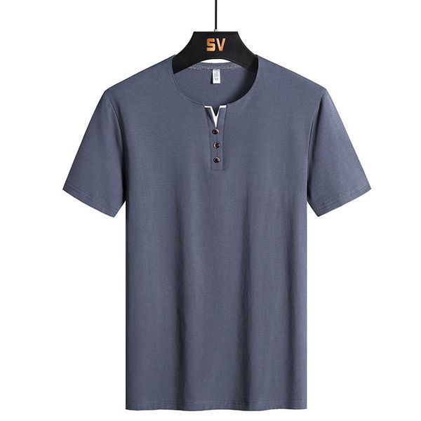 

men's polos size 7xl 8xl short-sleeved t-shirt shirt stand-up collar youth casual bottoming spring and summer, White;black