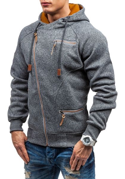 

2021 hoodies & sweatshirts men's hooded personalized side zipper cationic floral yarn flannel sweater, Black
