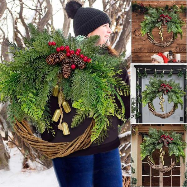 

christmas decorations wreath boho day home decoration door wall navidad merry