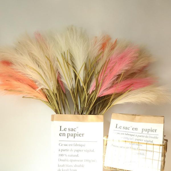

decorative flowers & wreaths crafts wholesale reed grass fake green plants wedding ins wind