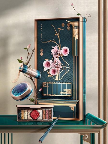 

decorative objects & figurines cy chinese style lovesickness flower blooming concentric gift box oriental lover makeup set