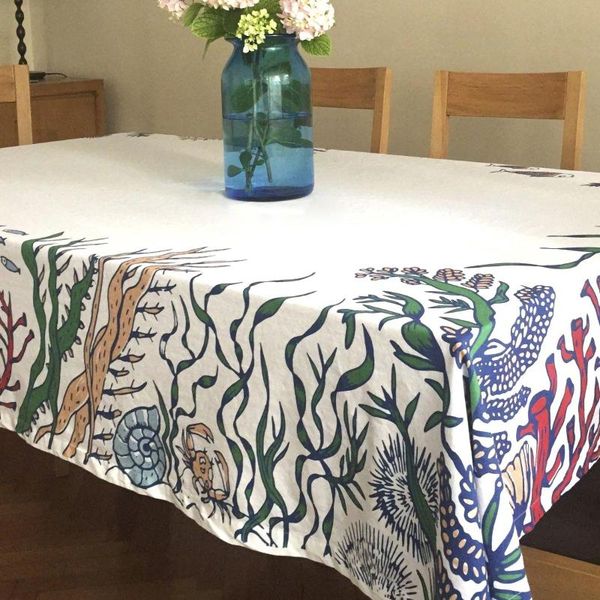 

table cloth 100% cotton natural elegant tableware cover colorful dining home decoration banquet for stylish look