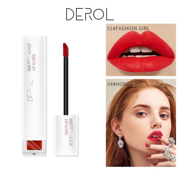 

derol 9 color waterproof cream lip gloss long-lasting moisturizing charming lipstick makeup constant color rendering no fading