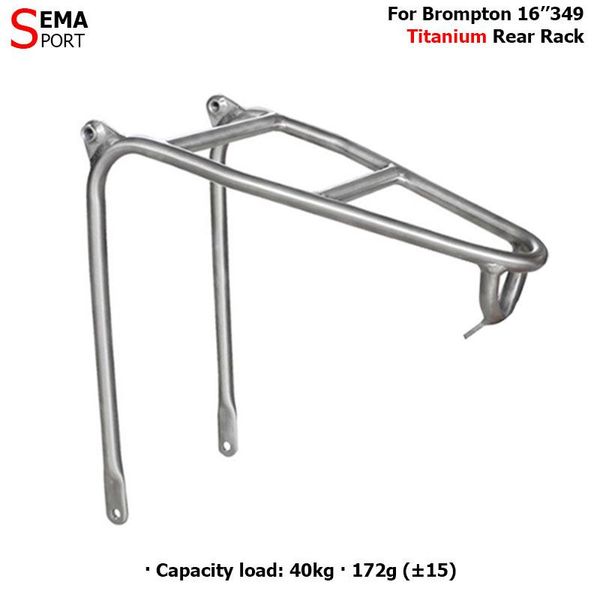 

car & truck racks titanium rear rack bromptons sema super light weight 172g bicycle easywheel foloding bike