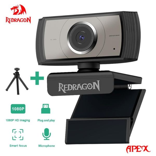 

webcams redragon gw900 apex usb hd webcam autofocus built-in microphone 1920 x 1080p 30fps web cam camera for desklap game pc