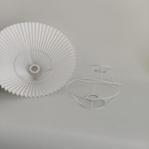 

abajur e27 21.5cm circular lampshade frame ring set lamp light shade diy kit