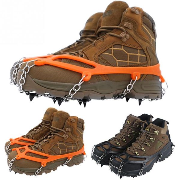 

cords, slings and webbing 8 studs ice gripper crampons climbing snow shoe cover winter manganese steel non slip #734