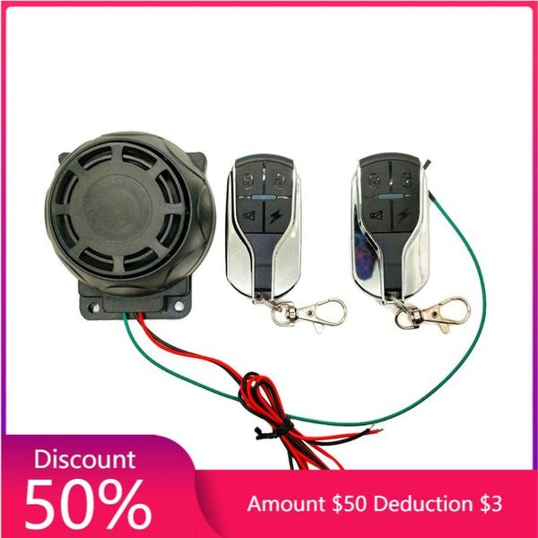 

alarm & security dual remote control motorcycle system theft protection bike moto scooter motor car