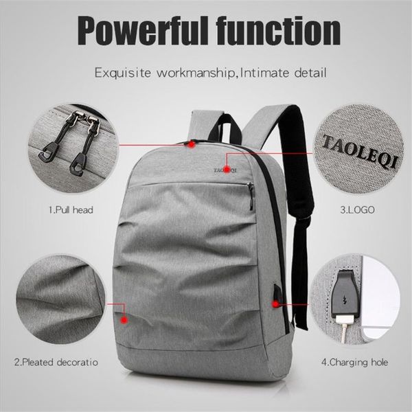 

pure color simple business lapbackpack outdoor travel camping backpack leisure school fashion student bag 2021#g30