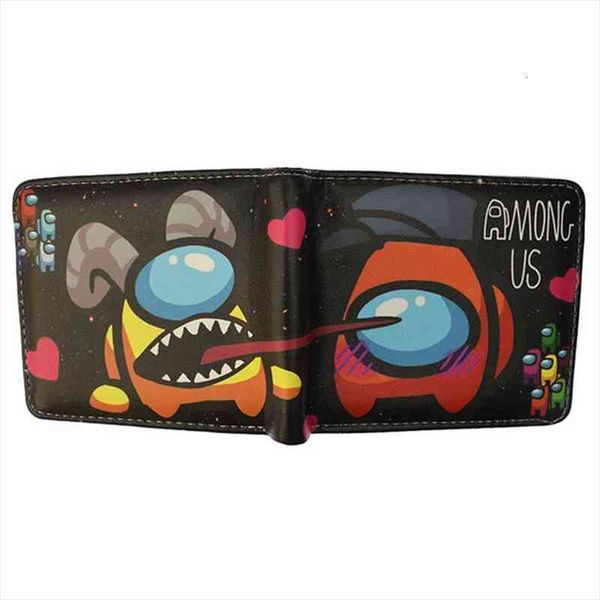 

game wallet pu leather short purse with coin pocket, Red;black