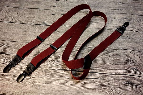 

braces suspenders adjustable elastic trouser strap y on back clip party, Black;white