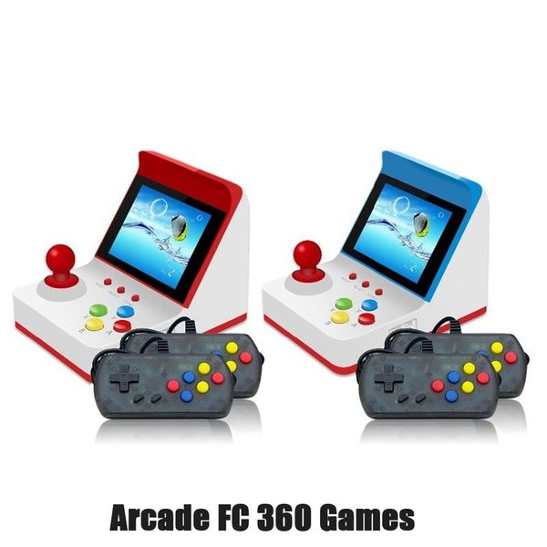 

portable game players a6 mini arcade video console children's gift toys8-bit handheld support tv built-in 360 retro games