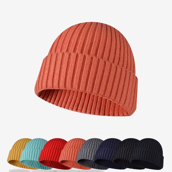 

knitted wool hat men's outdoor leisure hats warm cap ski touring, Blue;gray