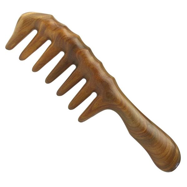 

hair brushes sandalwood comb static wooden massager brush, Silver
