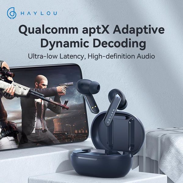 

headphones & earphones [world premiere] haylou w1 qcc 3040 bluetooth 5.2 earphones,apt-x/aac moving iron + coil sound wireless