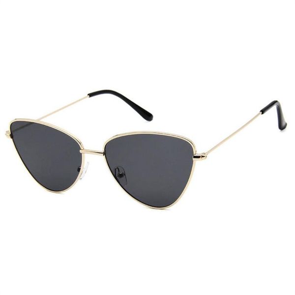 

brand send eye gold designer quality box colorful vassl cat fashion frame red sunglasses metal pktsj wo glasses sunglasses new tlnet, White;black