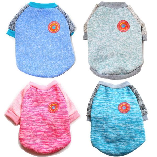 

new print pet dog clothes for dogs pets clothing small medium dog cat shirts winter knitting pet hoodies for cat clothing