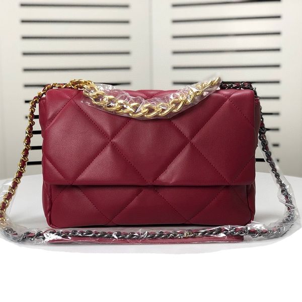 

classic handbag luxurys designers bags channel women bags fashion cross body handbags919 chain shoulder bag calfskin -gold -red