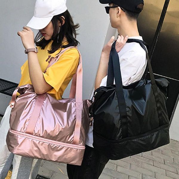 

large capacity travel bag waterproof double layer wet dry separate handbag for fitness edf88