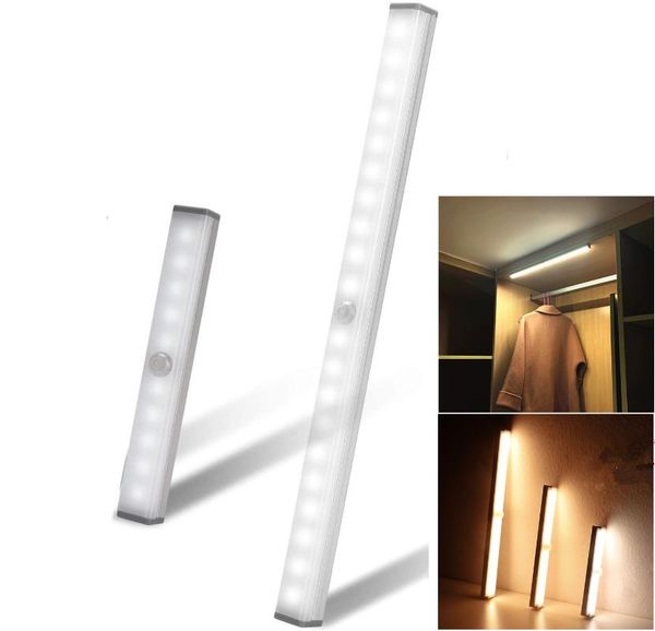 

kitchen led light rechargeable wall lamp with motion sensor strip bedroom decoration usb night lights closet wardrobe lighting